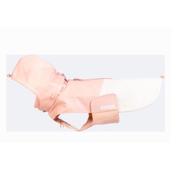 RIFRUF Pink/White Stormhunter Dog Raincoat, Sakura, 8 (XS) - Picture 2 of 9